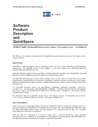 Software Product Description and Quickspecs