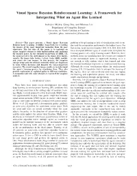 Visual Sparse Bayesian Reinforcement Learning: a Framework for Interpreting What an Agent Has Learned