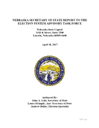 2017 Election System Task Force Report