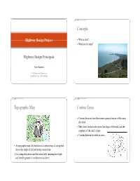 Concepts Topographic Map Contour Lines
