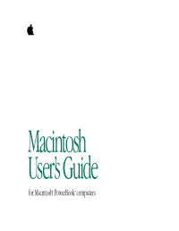 For Macintosh® Powerbook™ Computers