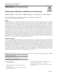 Getting Ahead: Exploitative Competition by an Invasive Lizard