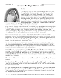The Three Teachings of Ancient China