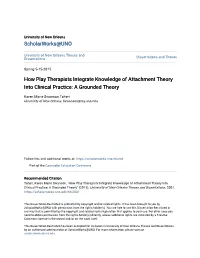 How Play Therapists Integrate Knowledge of Attachment Theory Into Clinical Practice: a Grounded Theory