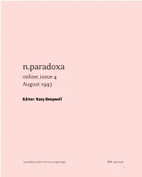 N.Paradoxa Online Issue 4, Aug 1997