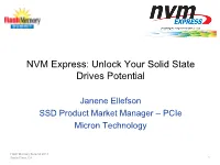 NVM Express™: Unlock Your Solid State Drives Potential – 2013