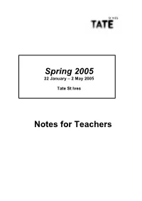 Spring 2005 Notes for Teachers Spring 2005