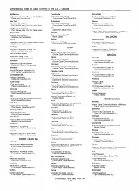 Geographical Index to Cable Systems in the US & Canada
