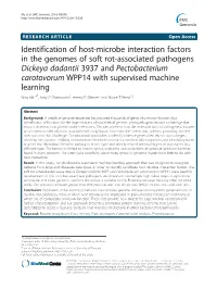 Identification of Host-Microbe Interaction Factors in the Genomes