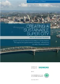 Creating a Sustainable Super City How to Accelerate Auckland