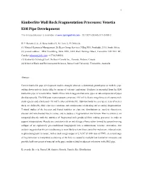 Kimberlite Wall Rock Fragmentation Processes: Venetia K08 Pipe Development