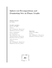 Sphere-Cut Decompositions and Dominating Sets in Planar Graphs