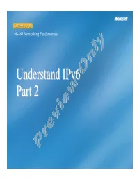 Understand Ipv6 Part 2