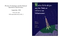 Wireless Technologies and the National Information Infrastructure