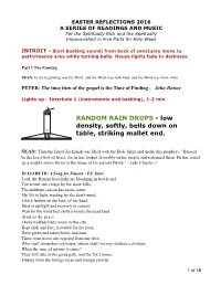 Speaster Reflex 16 - for Backing Sounds and Lyde Instruments by Dan Senn (Accompaniment to Texts Arranged by Alice Mirk)