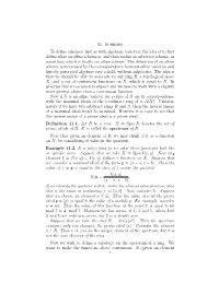 11. Schemes to Define Schemes, Just As with Algebraic Varieties, the Idea