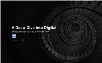 A Deep Dive Into Digital UNDERSTANDING the OPPORTUNITY