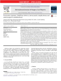 Skull Base Defects, Intracranial Complications And