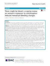 A Scoping Review on Women's Responses to Contraceptive