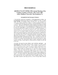C:\Virginia Academy of Science\V58-2\Proceedings.Wpd