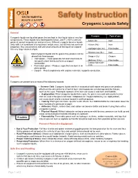 Cryogenic Liquids