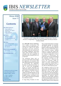 Ibis Newsletter