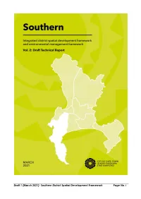 (March 2021) Southern District Spatial Development Framework Page No. I