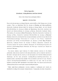 Online Appendix: E-Lections: Voting Behavior and the Internet