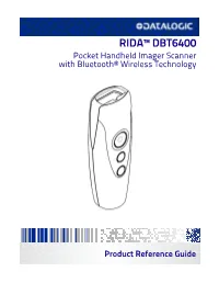 RIDA™ DBT6400 Pocket Handheld Imager Scanner with Bluetooth® Wireless Technology