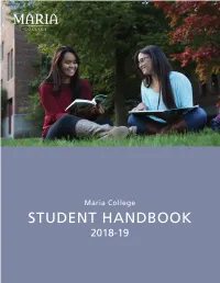 Student Handbook Disclaimer