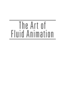 The Art of Fluid Animation