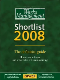 The Definitive Guide IT Systems, Software and Services for UK Manufacturing
