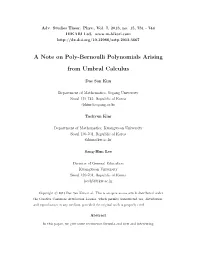 A Note on Poly-Bernoulli Polynomials Arising from Umbral Calculus