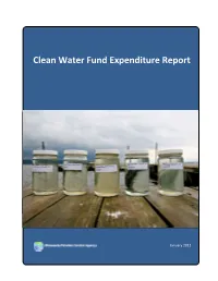 Clean Water Fund Expenditure Report