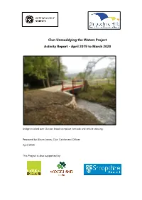 Clun Unmuddying the Waters Project Activity Report - April 2019 to March 2020