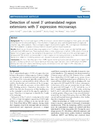 Detection of Novel 3L Untranslated Region Extensions