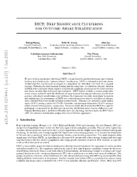 Dice: Deep Significance Clustering