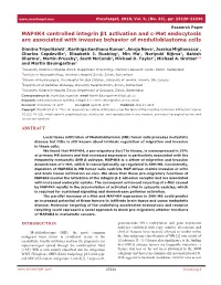 MAP4K4 Controlled Integrin Β1 Activation and C-Met Endocytosis Are Associated with Invasive Behavior of Medulloblastoma Cells