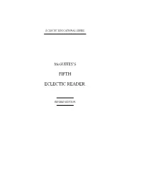 Mcguffey's Fifth Eclectic Reader