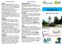Activity List Advice, Games, Activities and Free Free Refreshments