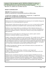 Auspar Attachment 1. Product Information for Methotrexate