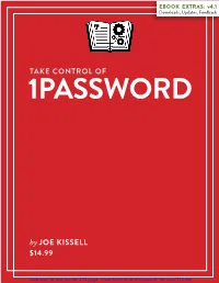 Take Control of 1Password (4.1) SAMPLE