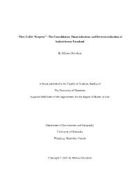 “They Call It 'Progress'”: the Consolidation, Financialization, And