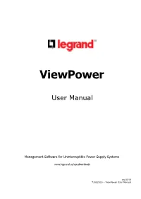 Viewpower User Manual