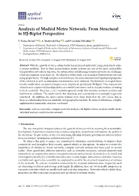 Analysis of Madrid Metro Network: from Structural to HJ-Biplot Perspective