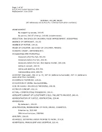 Criminal Volume Index Replacement June 2019
