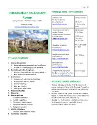 Introduction to Ancient Rome