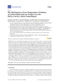 The Mechanism of Low-Temperature Oxidation of Carbon Monoxide by Oxygen Over the Pdcl2–Cucl2/Γ-Al2o3 Nanocatalyst