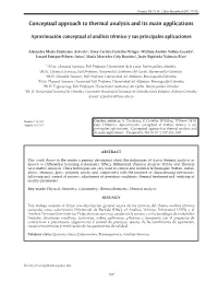 Conceptual Approach to Thermal Analysis and Its Main Applications