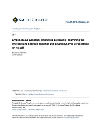 Examining the Intersections Between Buddhist and Psychodynamic Perspectives on No-Self